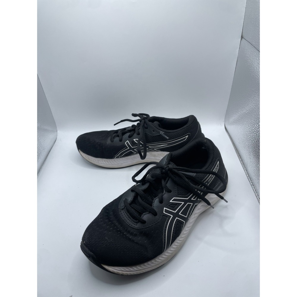 Asics Gel-Excite 8 Mens Size 5.5 Running Shoes Black White Athletic Sneakers